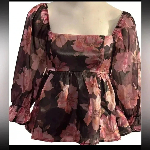 Thirty-Thirty Floral Top Size Small Spring Summer NWT NEW - Picture 1 of 6